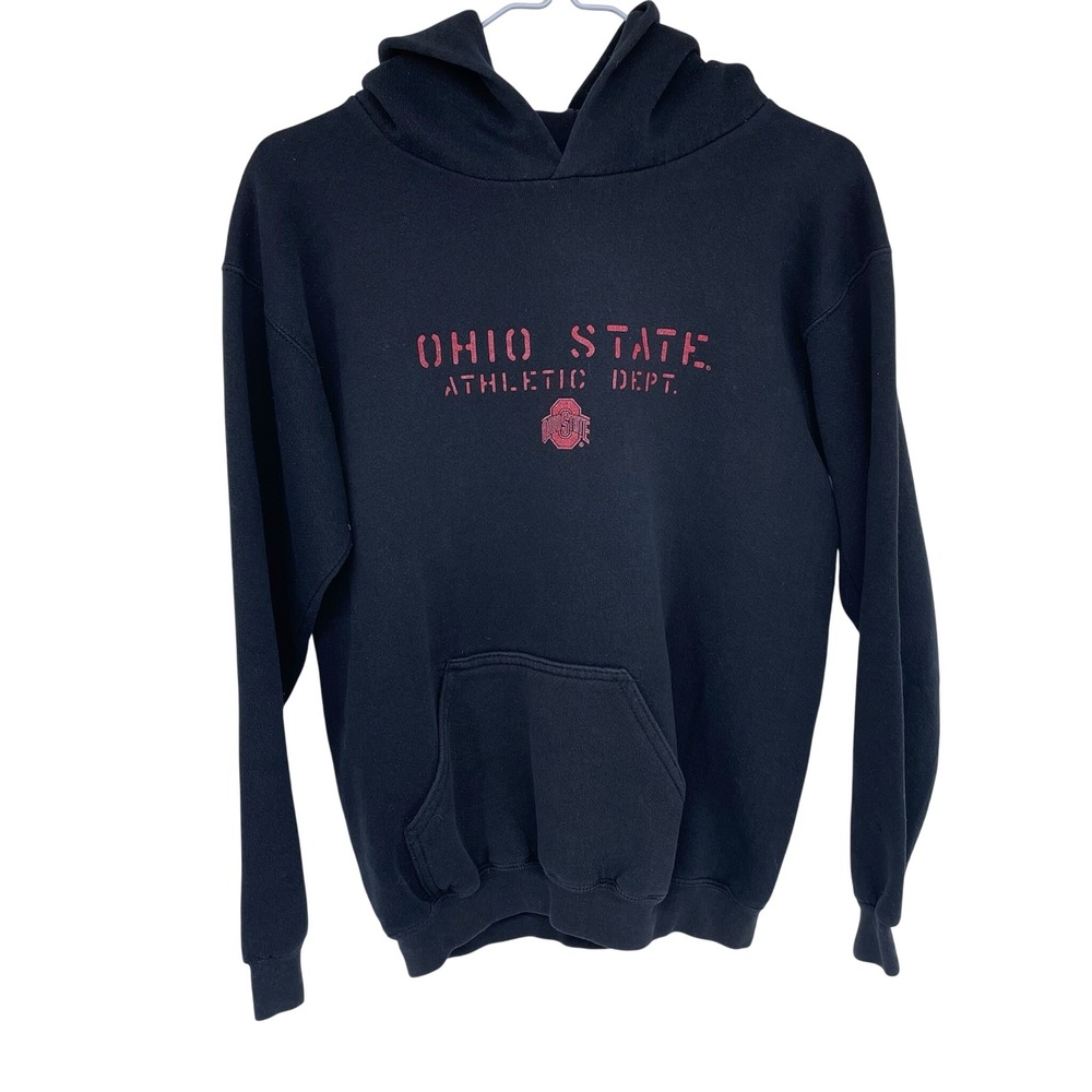 Ohio State Buckeyes Athletic Dept Hoodie Black Logo Athletic Mens Small Boys Lg‎